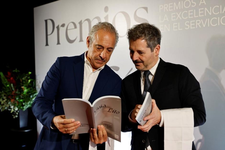 José Antonio Aparicio, presidente de Hostelería Madrid y Mariano de Paco Serrano
