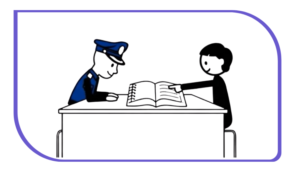 Uno de los pictogramas del kit premiado por Europol