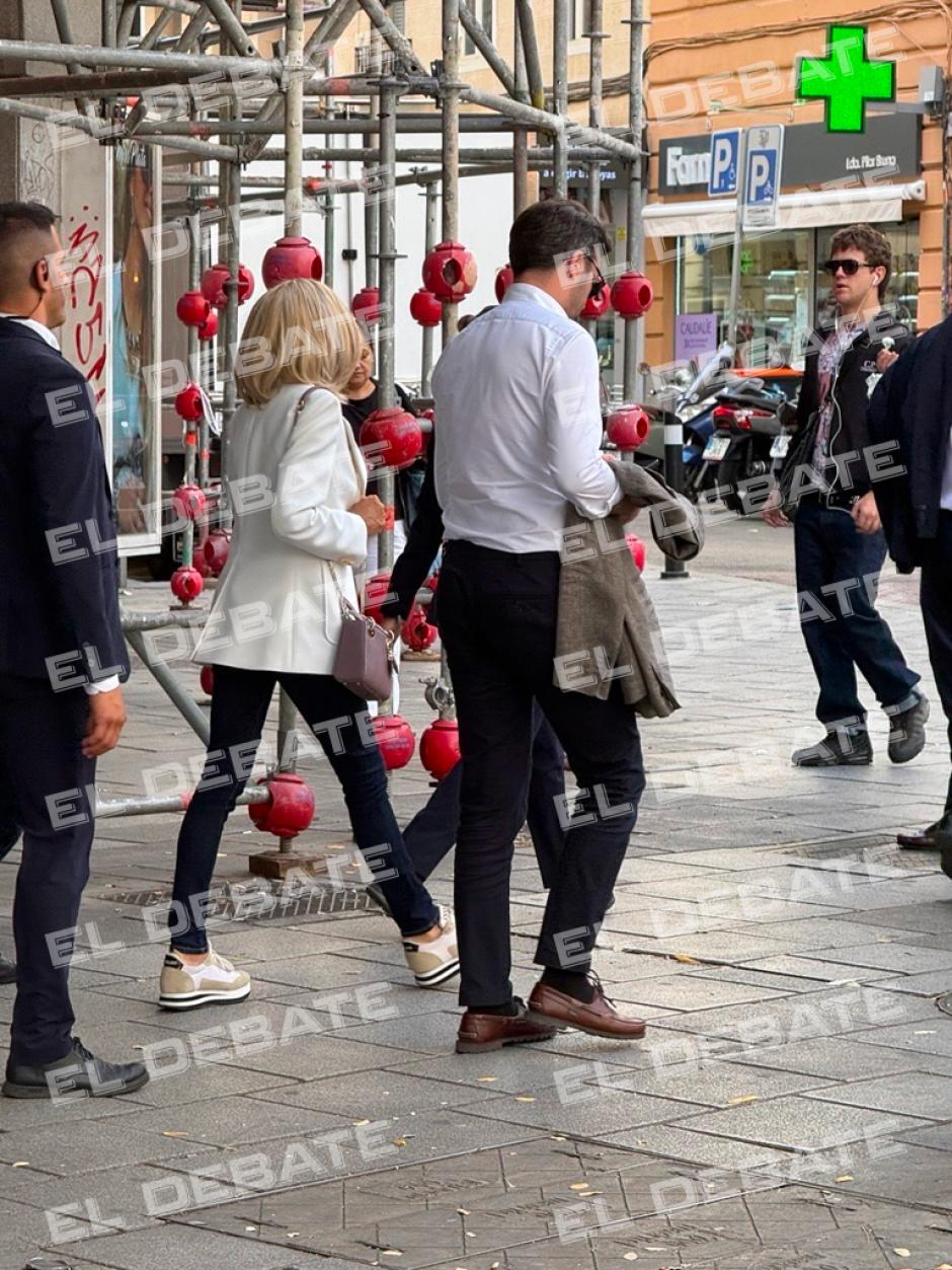 Brigitte Macron, en la calle Fuencarral