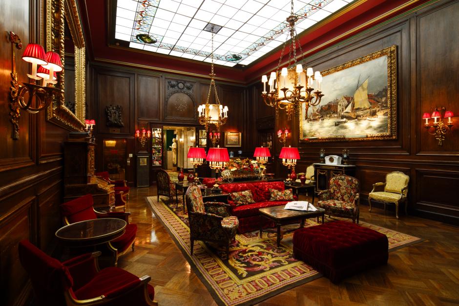 Lobby del hotel Sacher de Viena
