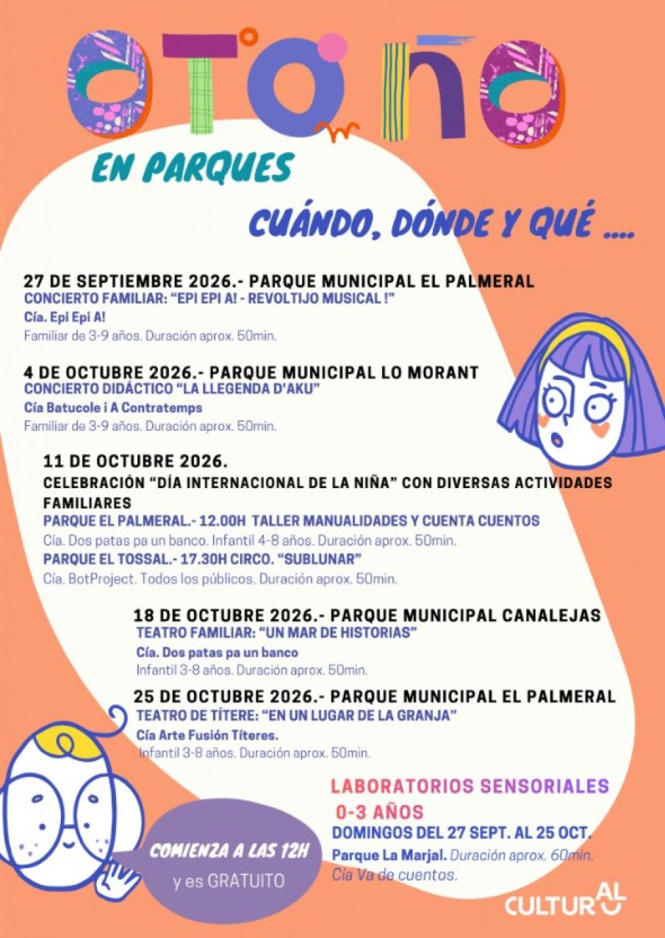 Programación de 'Otoño en parques'