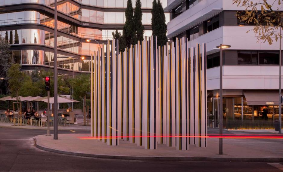 El monumento el Recuerdo Vivo en el distrito de Chamartín