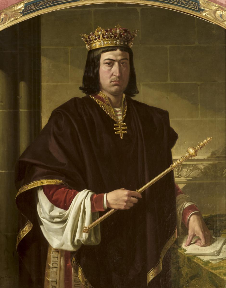 Retrato imaginario del rey Fernando el Católico realizado por Joaquín Domínguez