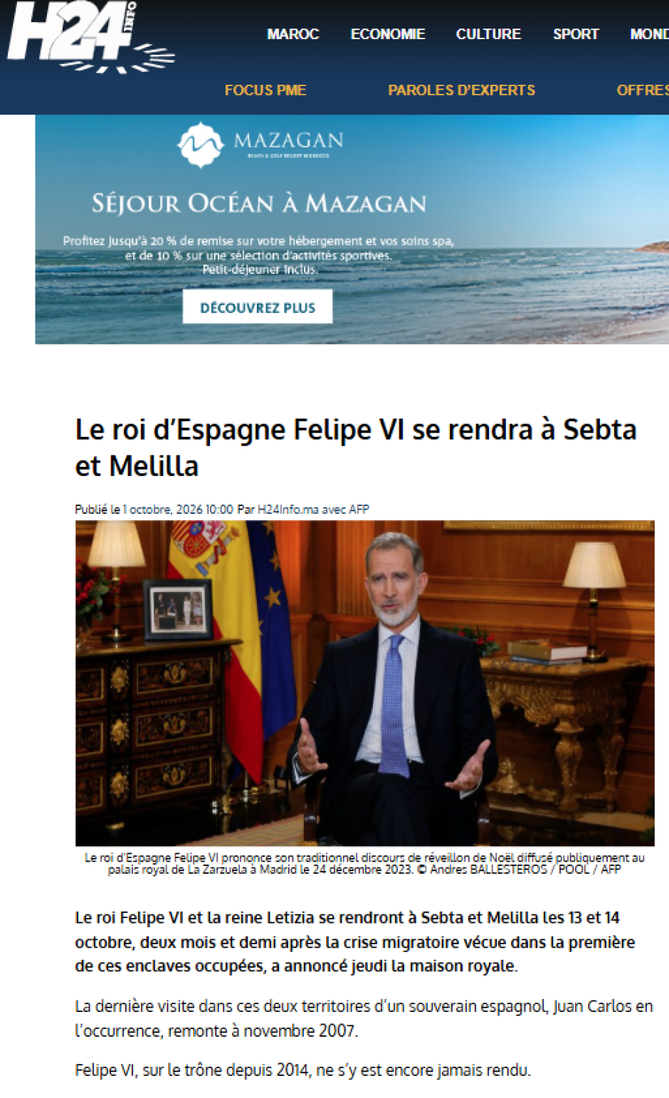 Artículo de H24Info