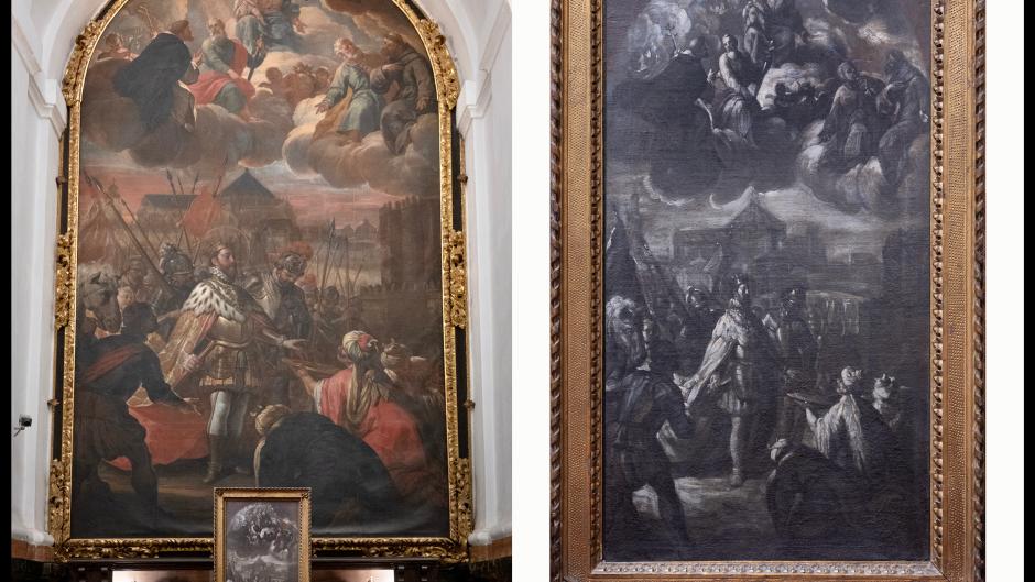 Original y boceto de Antonio Palomino en la Catedral de Córdoba