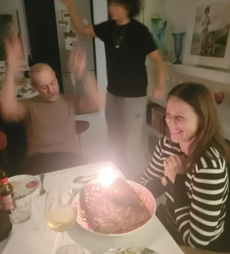 Una zona de la cocina de la vivienda en la celebración del cumpleaños de la actriz