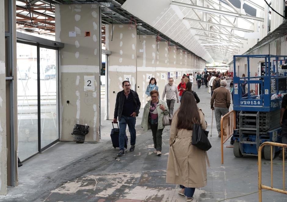 Obras de reforma de la estación de autobuses de Valladolid