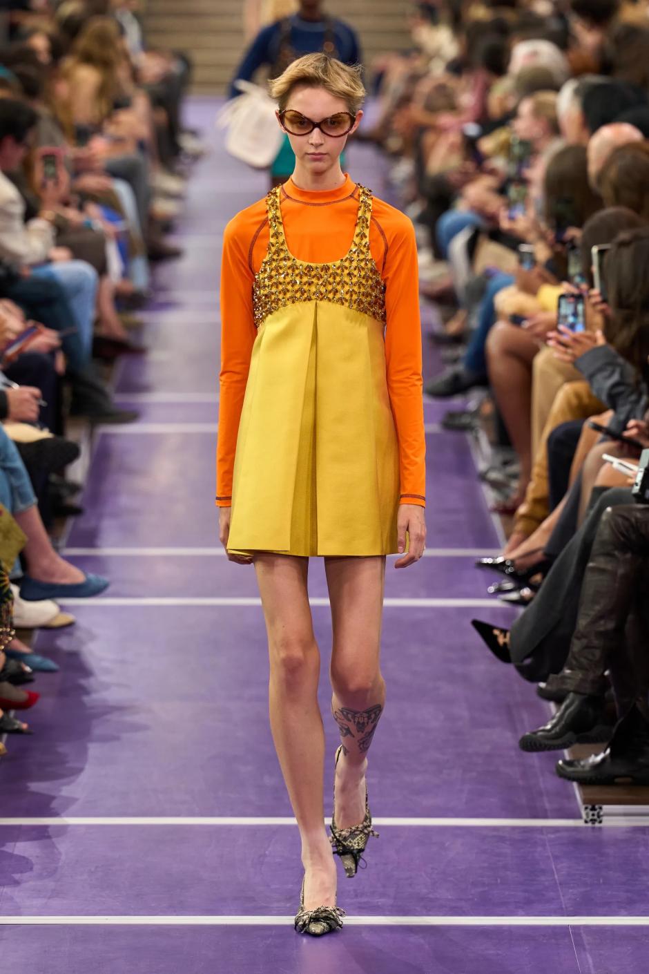 Imagen del desfile de Miu Miu en la Paris Fashion Week