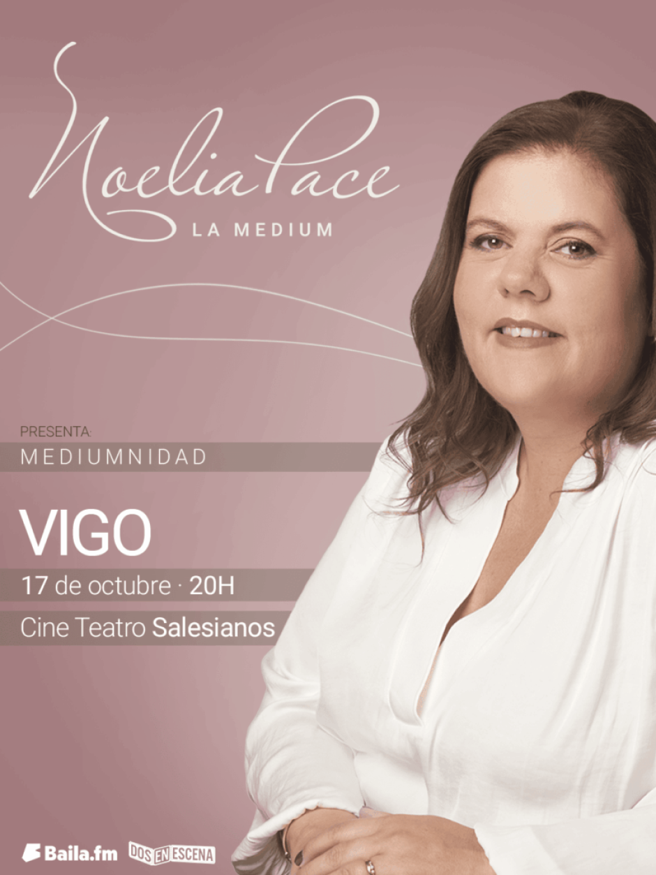 El cartel promocional de la vidente que aparece en la web de los salesianos