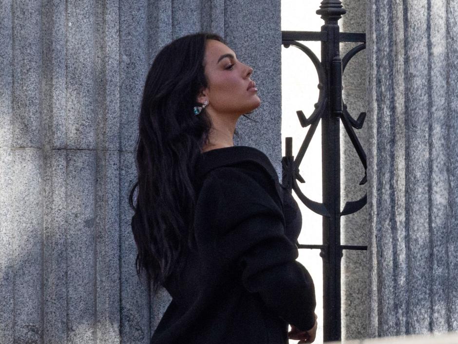 Georgina Rodríguez durante su 'spot' en Madrid