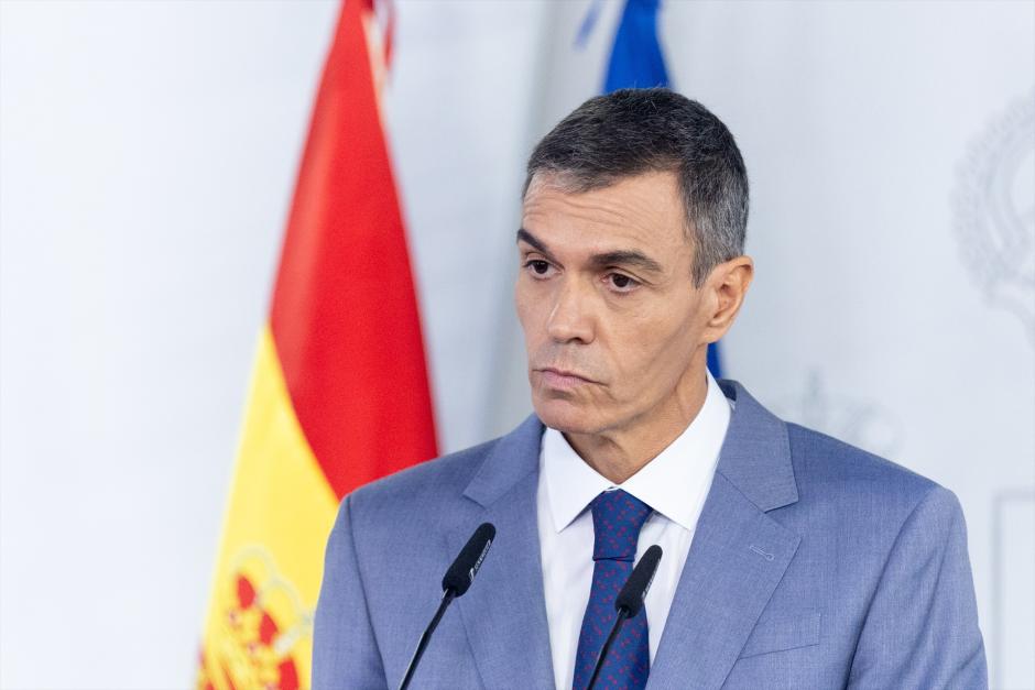 El presidente del Gobierno, Pedro Sánchez, durante una rueda de prensa posterior al Consejo de Ministros