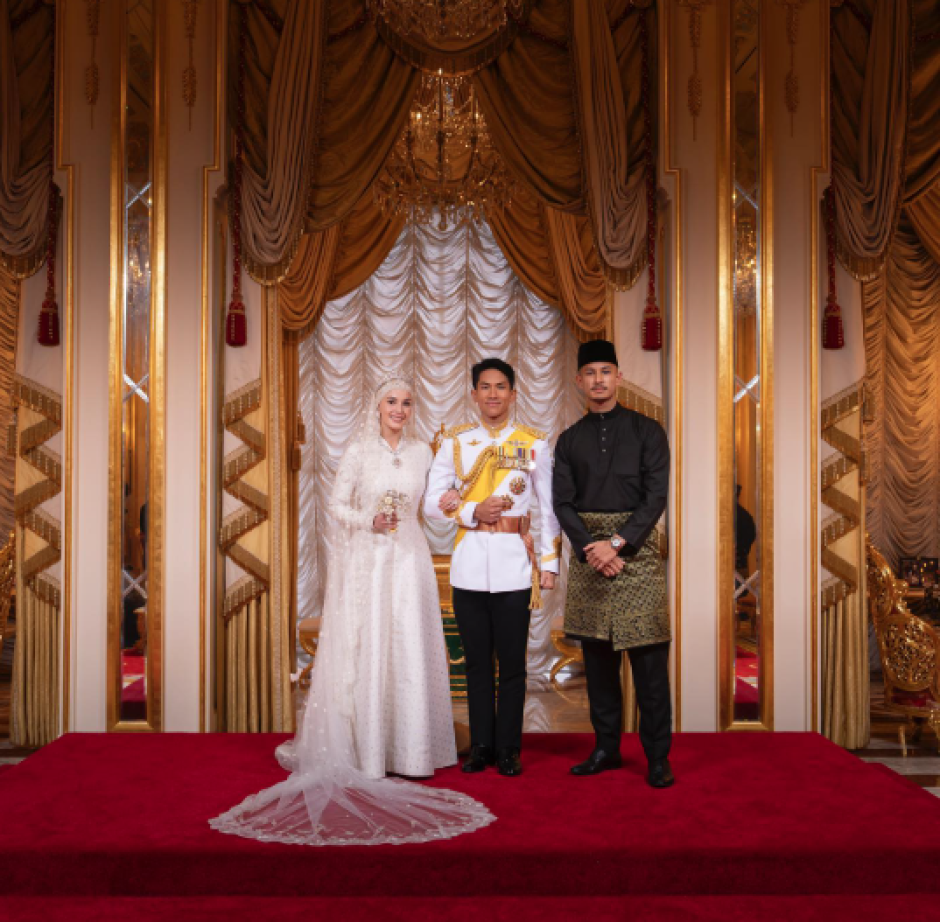 Faiq Jefri en la boda de su prima