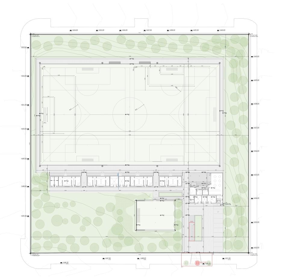 Plano del nuevo campo fútbol de Valdebebas