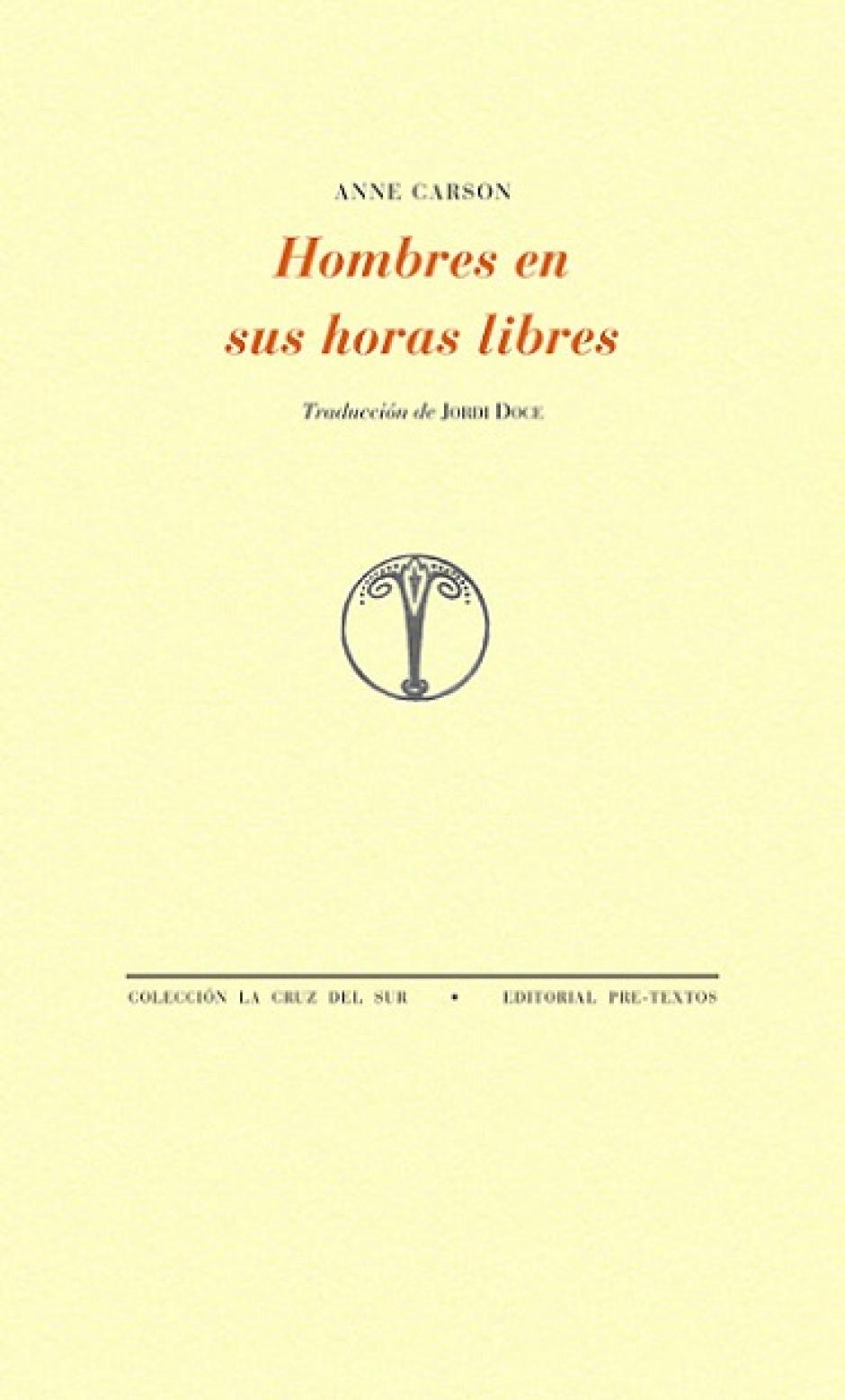 Libro de Anne Carson