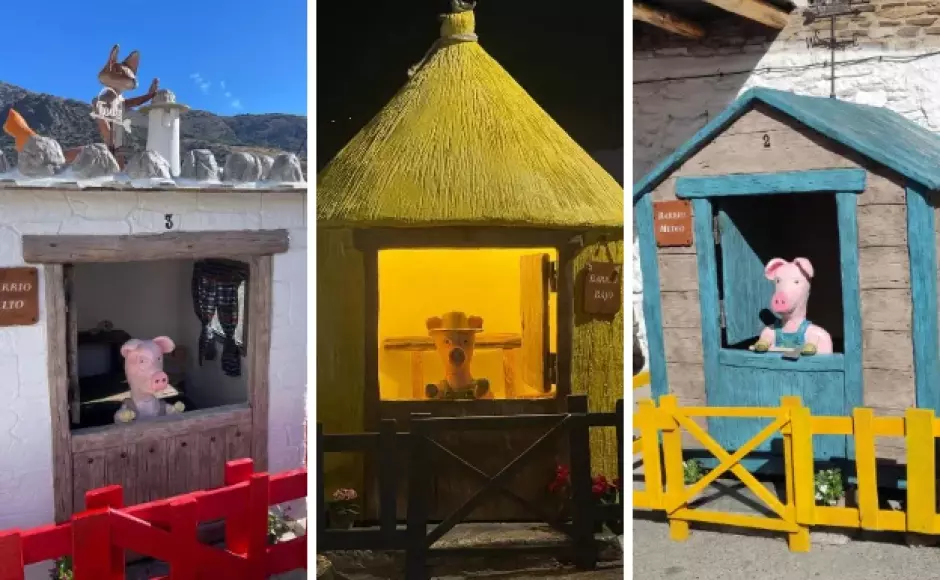 Casas de Los Tres Cerditos en Trevélez
