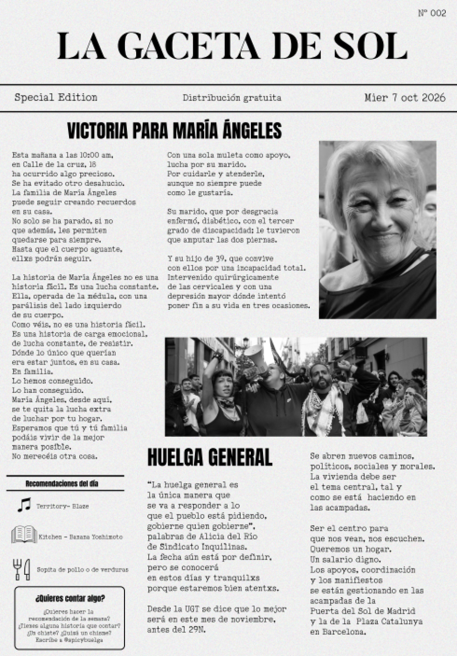 «La Gaceta de Sol», 7 de octubre de 2026