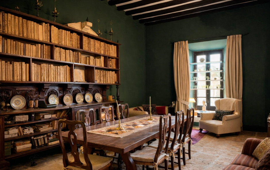 Una de las habitaciones interiores del castillo
