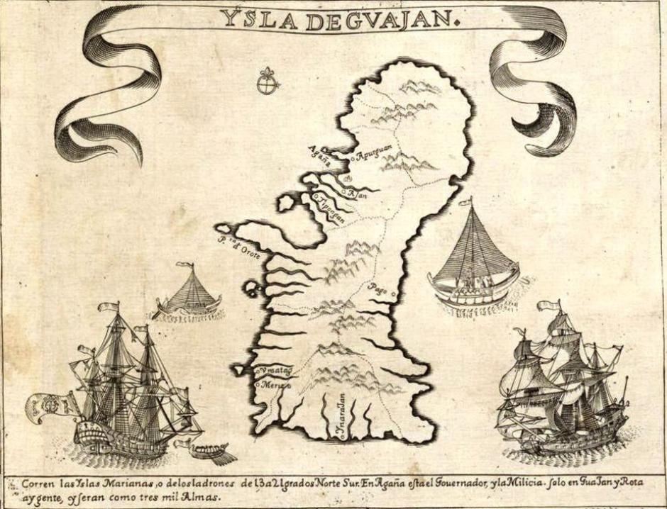 Isla de Guaján (Guam), Carta Hydrographica y Chorographica de las Islas Filipinas