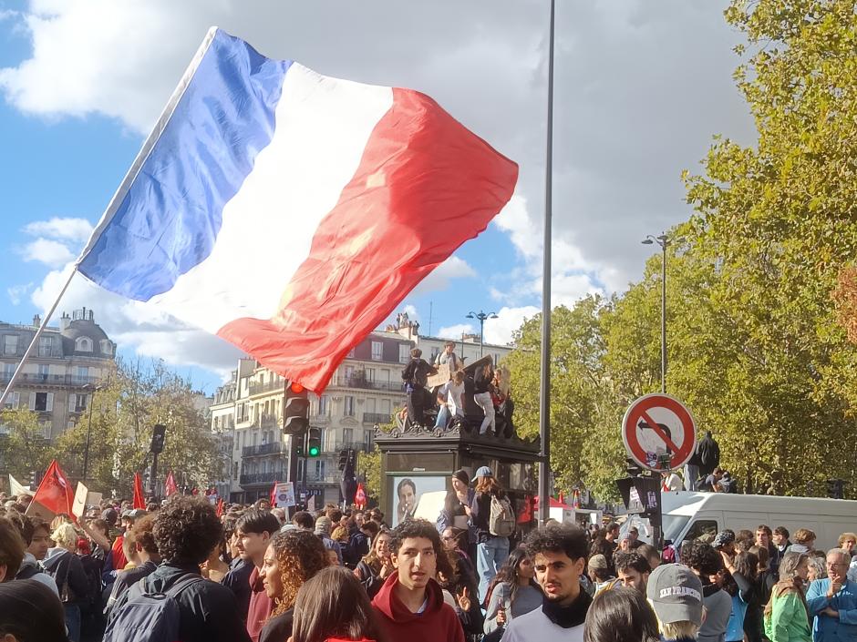 Una imagen de la protesta