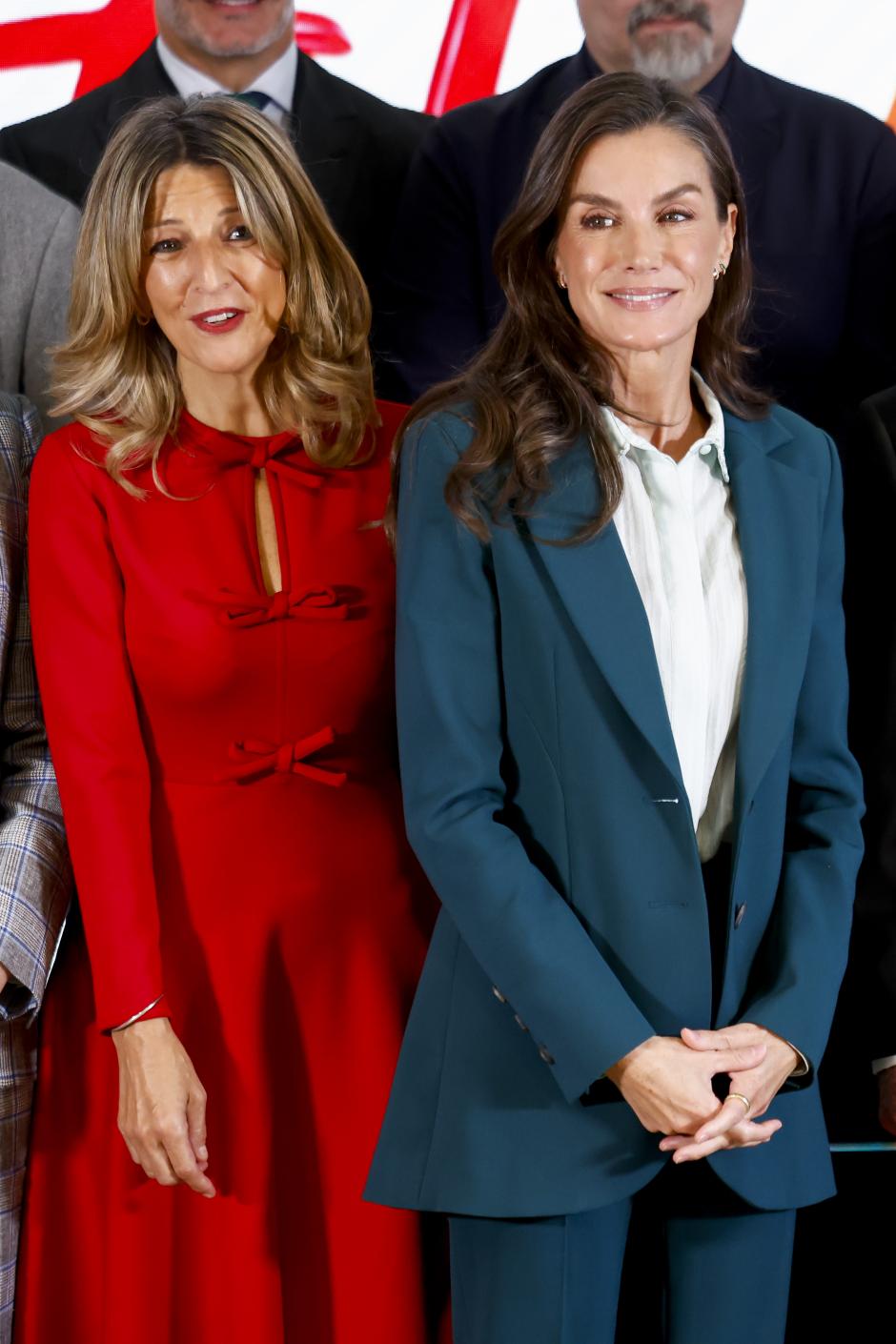 Spanish Queen Letizia and Yolanda Diaz attending Mental Health World Day 2026 in Madrid on Friday, 10 October 2026.