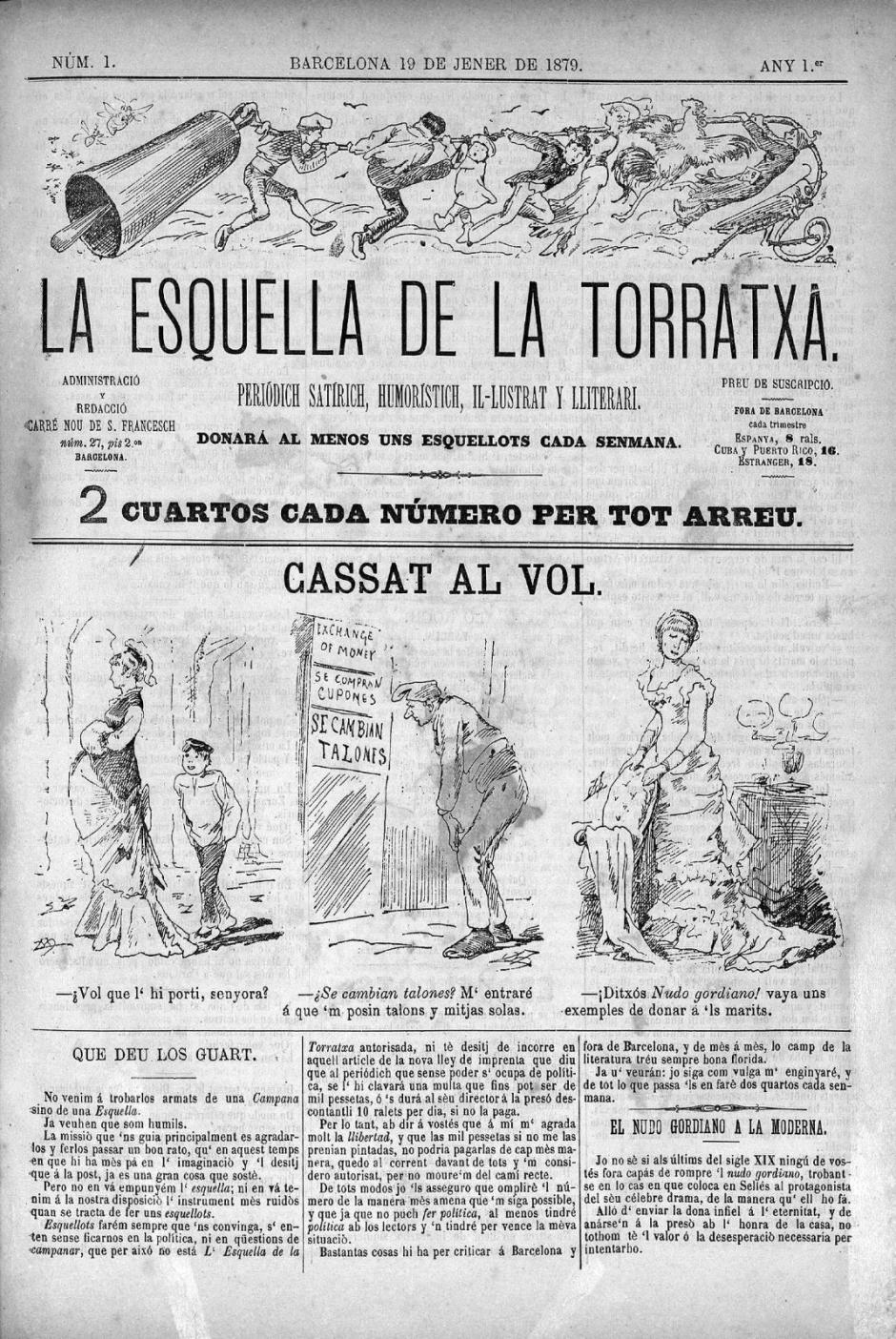 Portada de una publicación de la Esquella de la Torratxa
