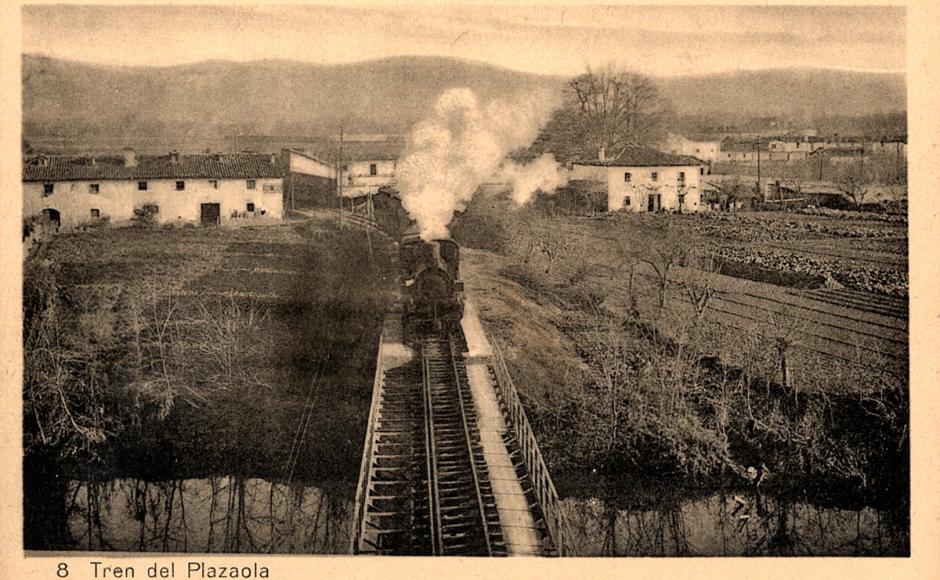 Imagen antigua del Ferrocarril del Plazaola