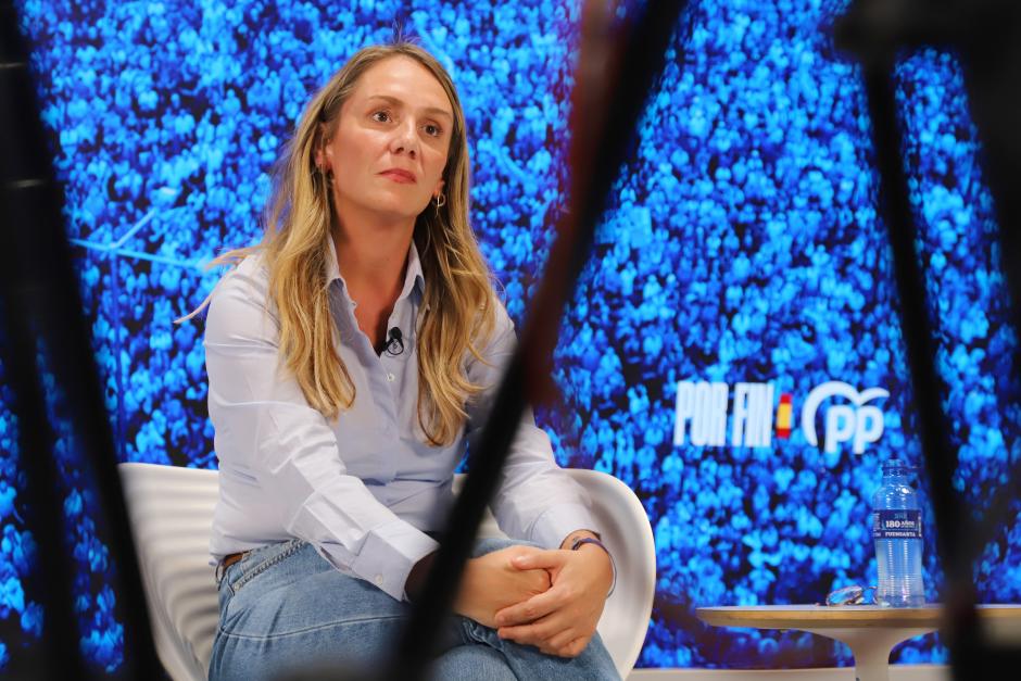 Alma Ezcurra durante su entrevista con El Debate