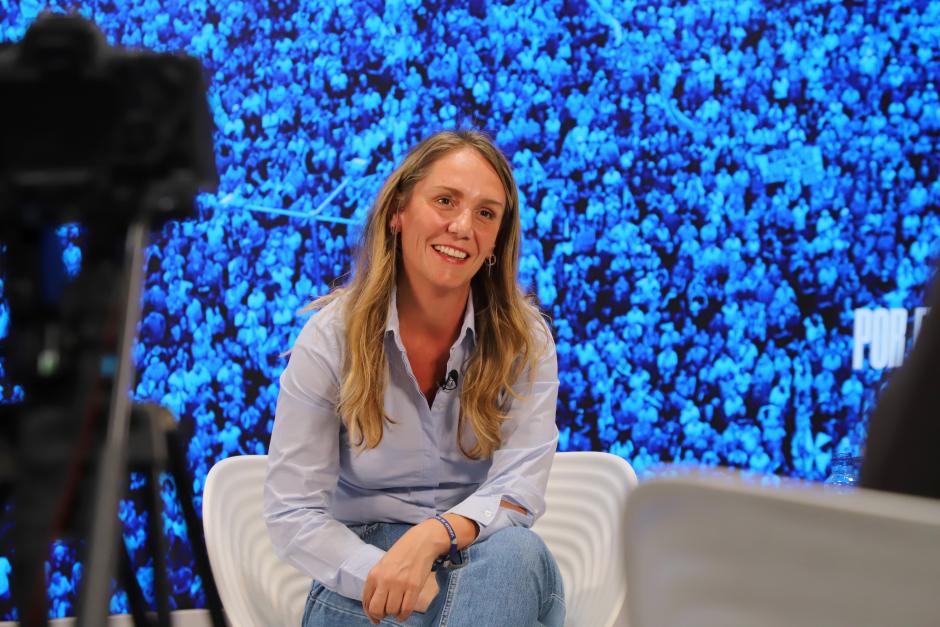 Alma Ezcurra durante su entrevista con El Debate