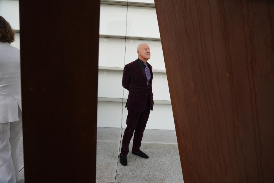 El arquitecto Norman Foster durante la presentación de la ampliación del Museo de Bellas Artes