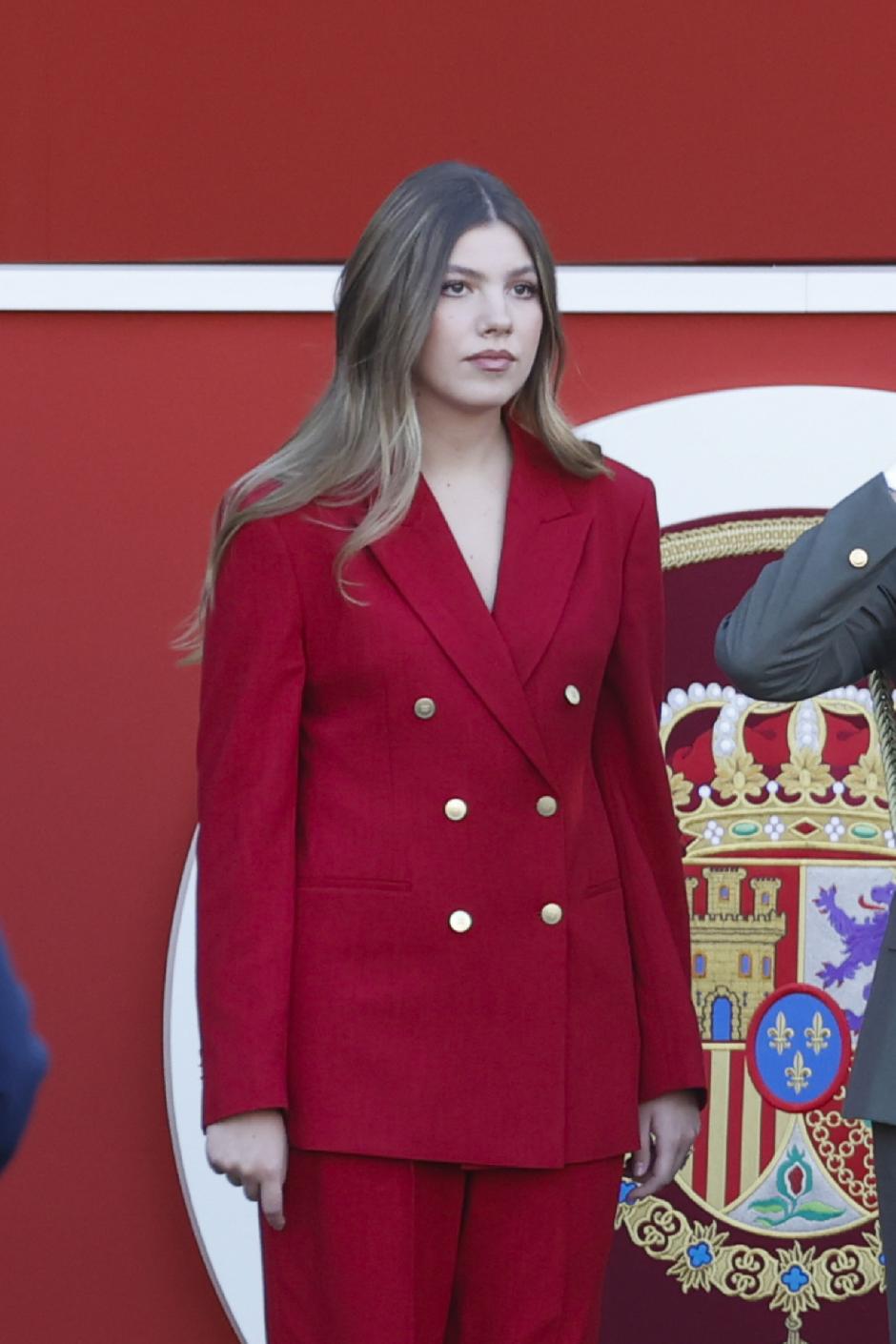 La Infanta Sofía durante el desfile del Día de la Hispanidad