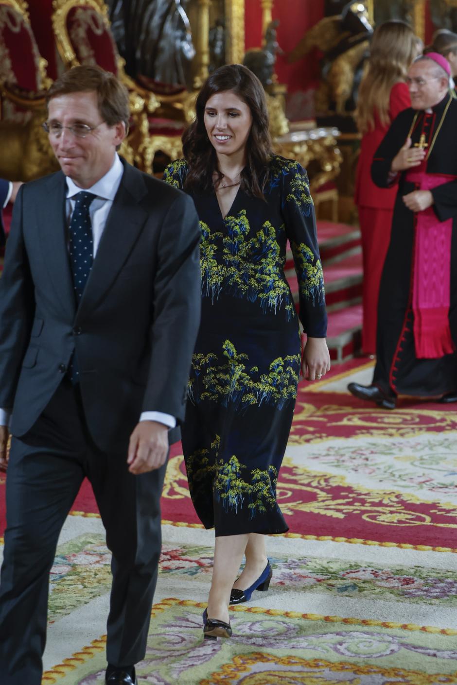 Jose Luis Martinez Almeida and Teresa Urquijo attending a reception at RoyalPalace during the known as Dia de la Hispanidad, Spain's National Day, in Madrid, on Monday 12, October 2026.