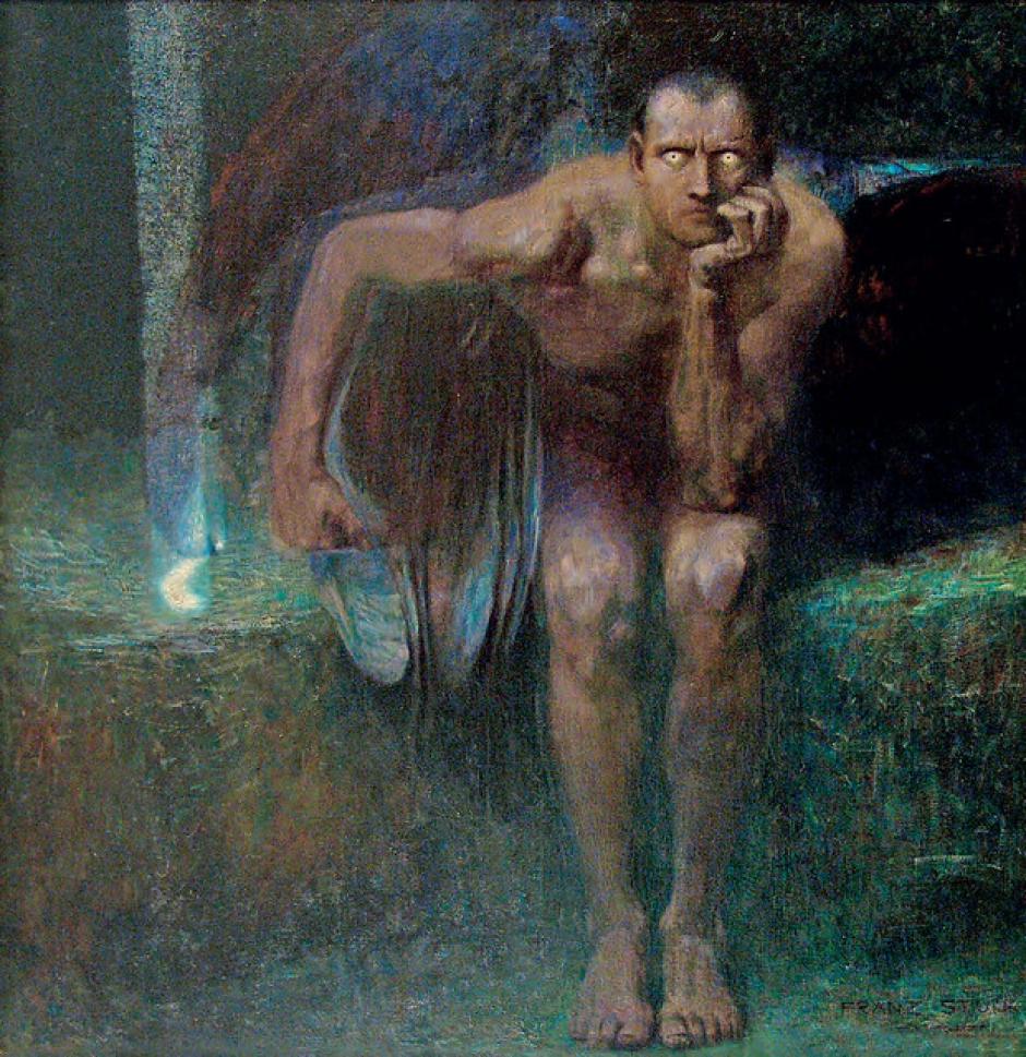 La obra del pintor Franz Von Stuck, Lucifer