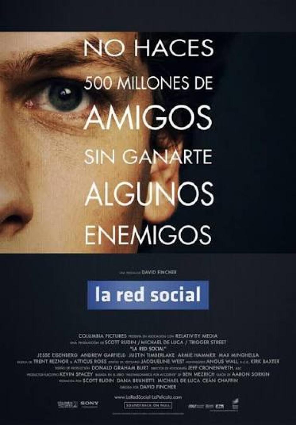 Cartel de La red social