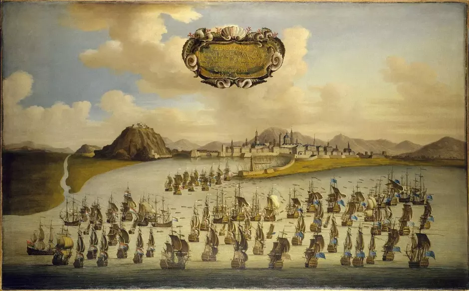 El socorro de Barcelona, 30 de abril de 1706. Obra de Humphrey