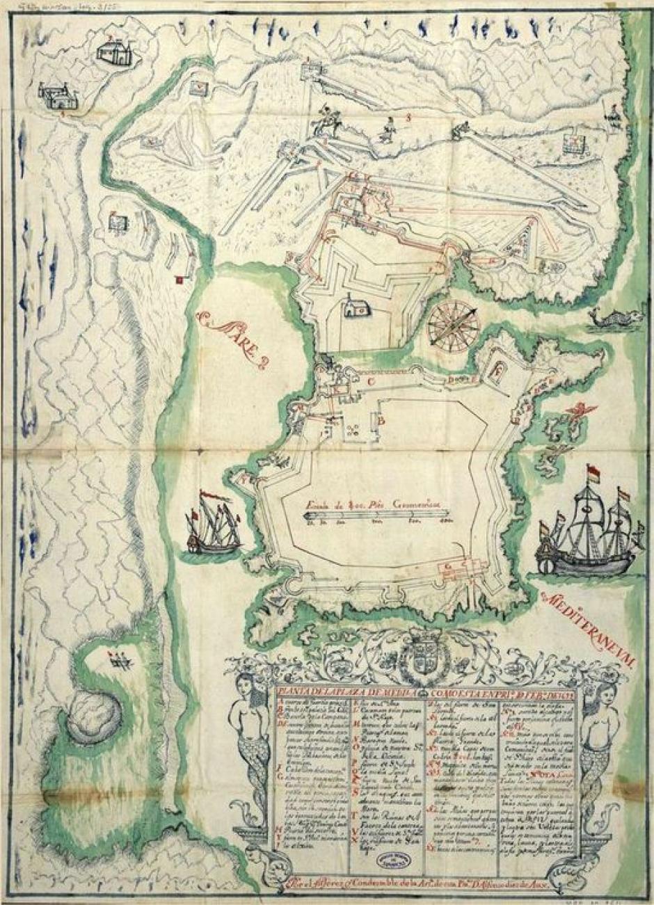 Plano de Melilla. 1699