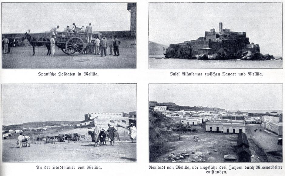Imágenes de la Plaza fuerte de Melilla en 1909