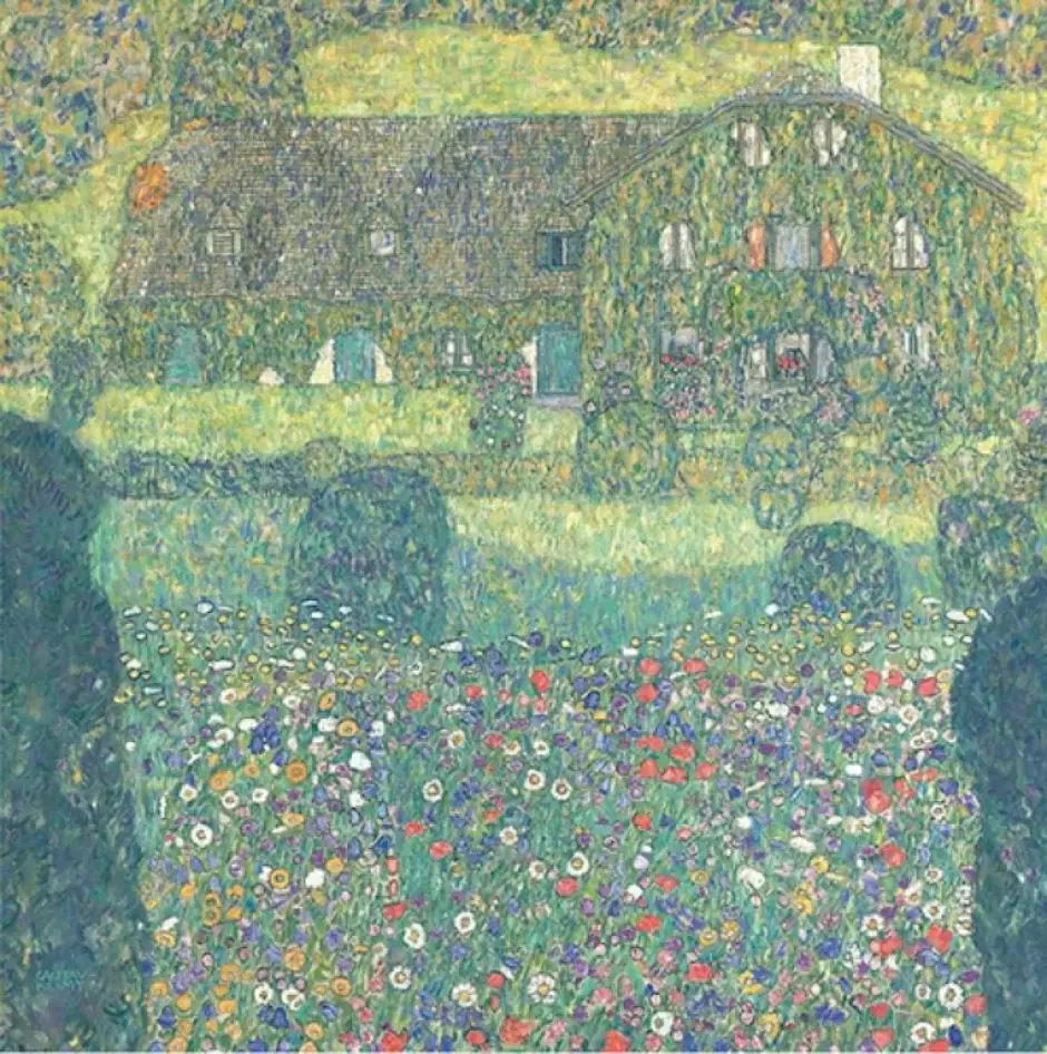 Gustav Klimt, Landhaus am Attersee (Casa de campo junto al Attersee), 1914