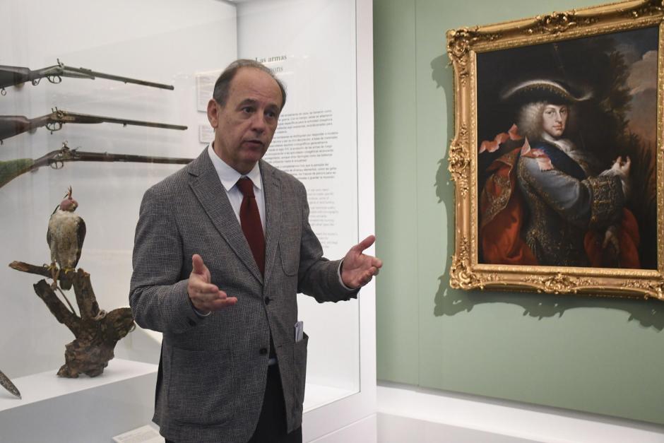 El director de Inmuebles y Medio Natural de Patrimonio Nacional, Luis Pérez de Prada, durante la presentación del  nuevo Museo del Patrimonio Natural del Palacio Real de Riofrío