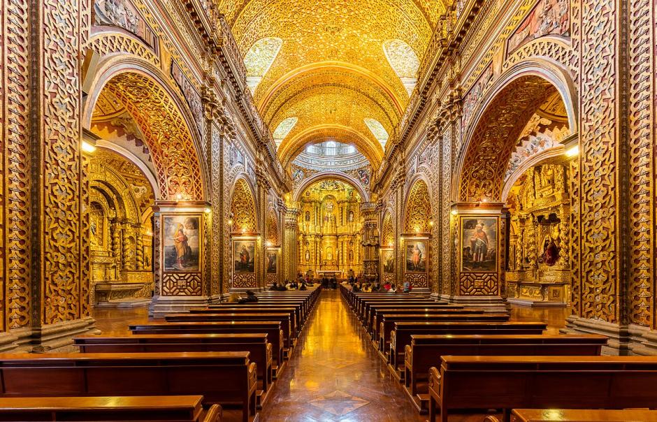Iglesia de la Compañía de Jesús en Quito (Ecuador)