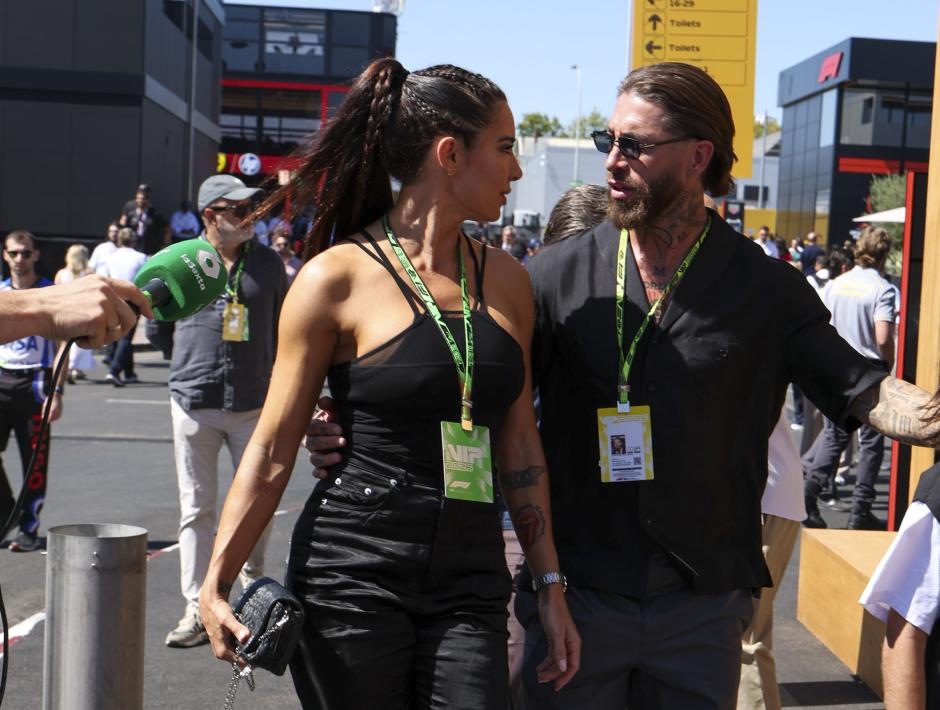 Pilar Rubio y Sergio Ramos en la Fórmula 1 de Madrid