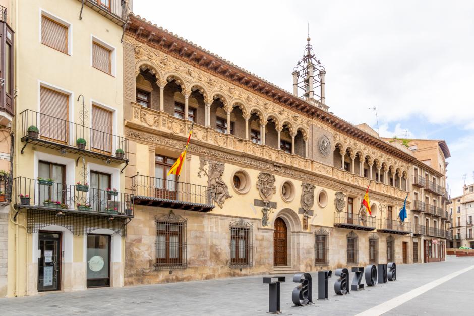 Fachada renacentista del Ayuntamiento de Tarazona