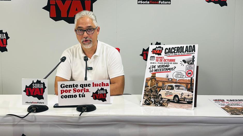 Carlos Vallejo, portavoz de Soria ¡Ya!, este jueves