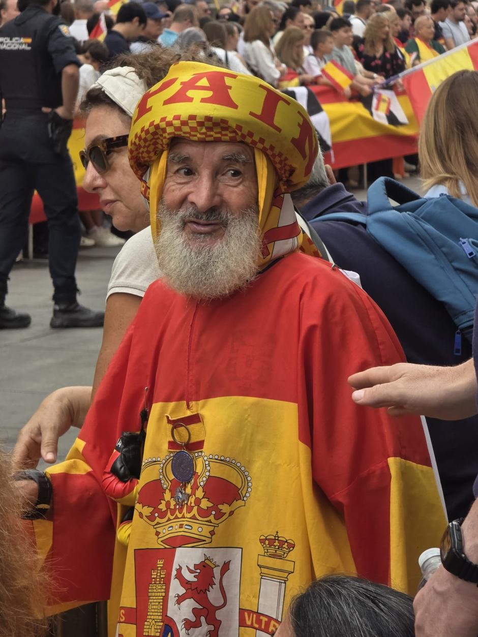 Mohamed Mustafa, "Dudú", durante la visita de los Reyes a Ceuta