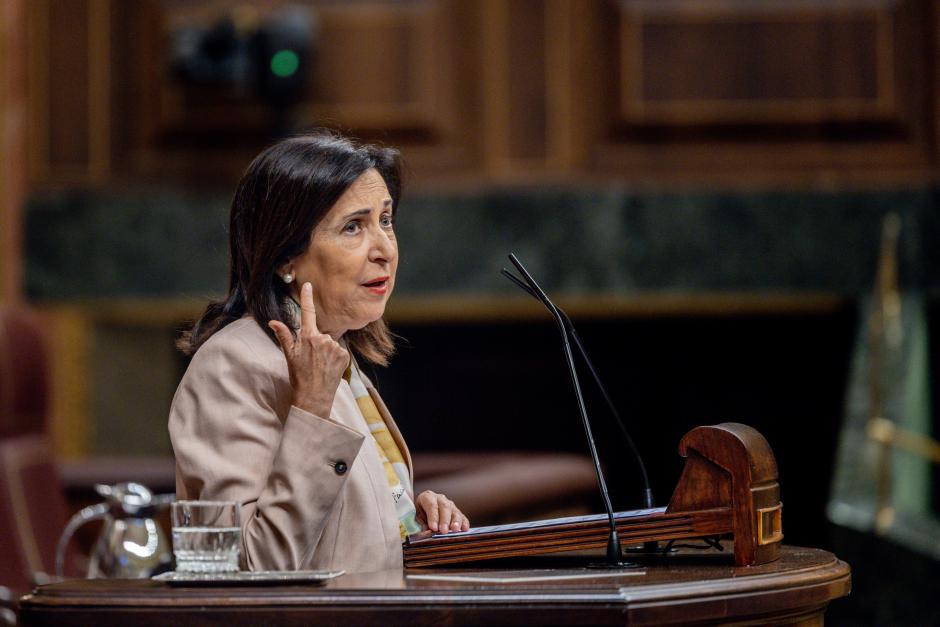 La ministra de Defensa, Margarita Robles, comparece en el Congreso de los Diputados