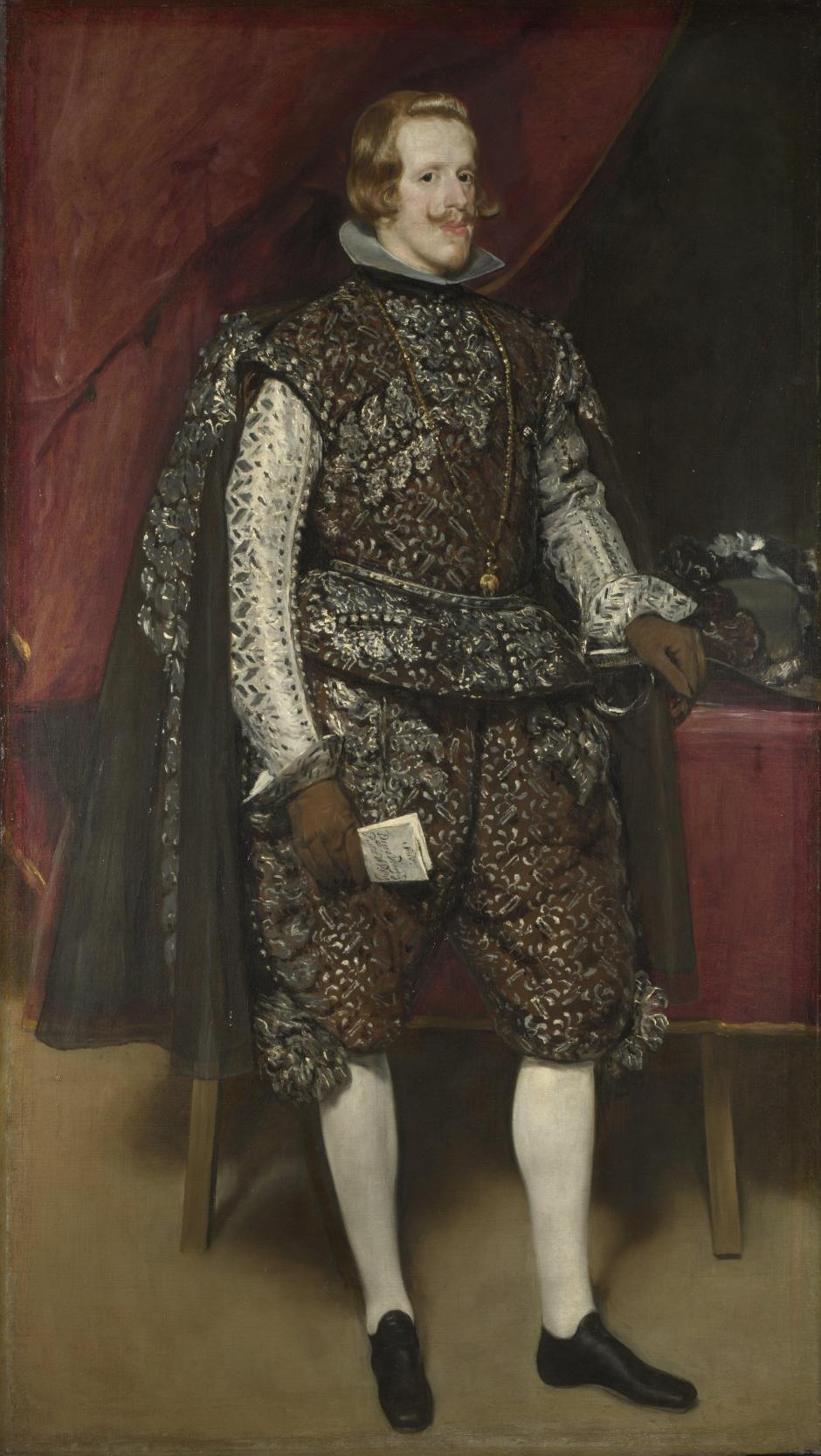 Felipe IV de castaño y plata por Velázquez