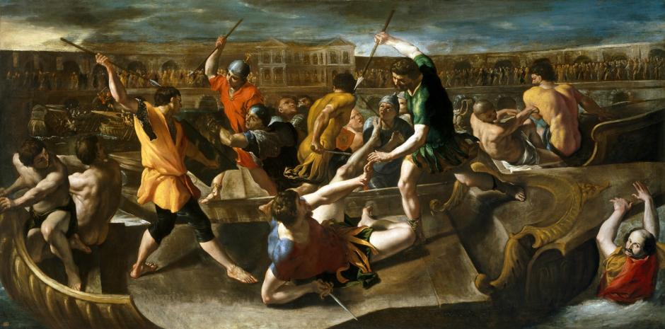 Naumaquia romana. Obra de Giovanni di Stefano Lanfranco
