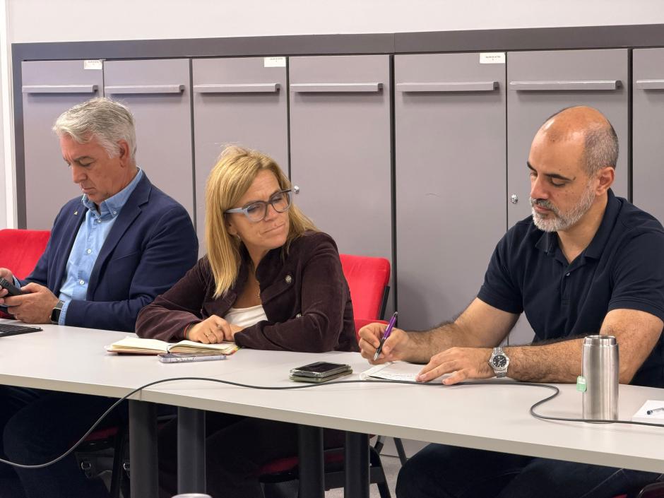 La delegada del Gobierno en la Comunidad Valenciana, Pilar Bernabé, en la reunión convocada por la Generalitat ante la alerta meteorológica