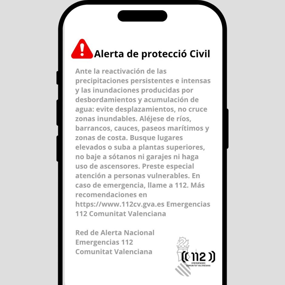 Imagen del mensaje del Es-Alert
