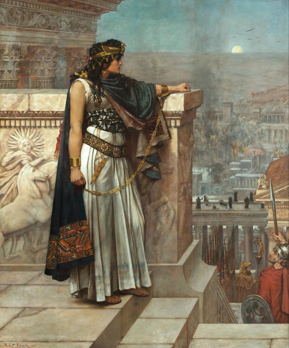 'La última mirada de Zenobia a Palmira'. Obra de Herbert Gustave Schmalz