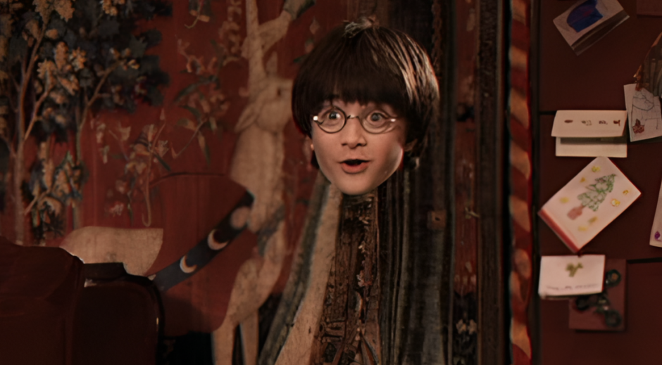 Harry Potter y su capa de invisibilidad